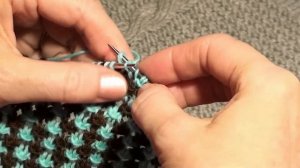 Узоры спицами. Цветная сеточка