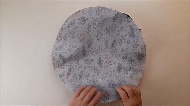 Новогодний праздничный чехол для табуретки / DIY / Hockerüberzug