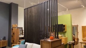 Перегородка из реек МДФ и шпон дуба| Зонирование пространства | Обзор проекта