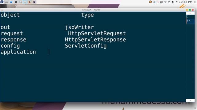 11 JAVA EE JSP Implicit Objects смотреть онлайн