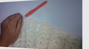 Платье Зефир крючком Обвязка горловины и низа Ч.3
