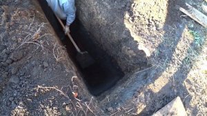 Траншея под ГАЗ трубу / Сезон закончен