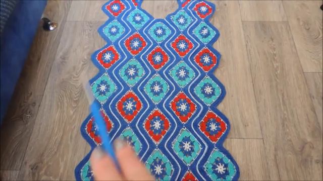 Летнее хлопковое платье крючком из мотивов. смотреть онлайн