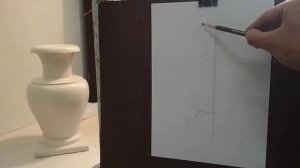 Рисунок гипсовой вазы. Часть 1.
