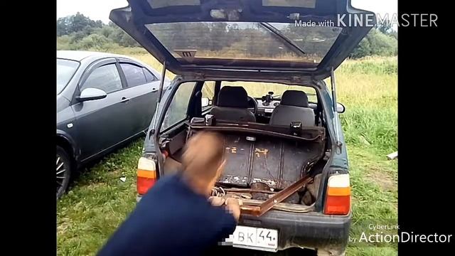 Самодельный прицеп для машины.