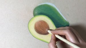 Drawing avocado with pastel ?