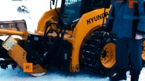 Траншеекопатель. Мини-погрузчик HYUNDAI HSL850-7A