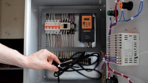 Щит управления приточной вентиляцией.