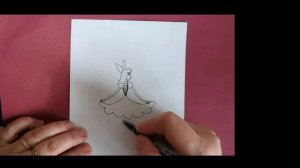 Как нарисовать дюймовочку, легко и просто