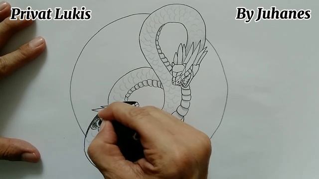 Menggambar Ular #3 / How to draw a Snake #3 for the beginning 826 (Privat Lukis) смотреть онлайн