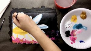 РОМАШКА • Интерьерная картина • Как нарисовать без опыта • Рисуем просто • Рисование для начинающих