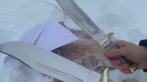 Нож крокодила Данди. Небольшой тест ножа. Обзор ножа Данди!