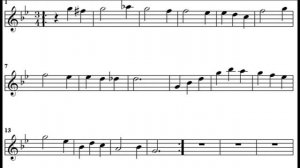 На сопках Манчжурии.Саксофон-Тенор.Ноты.Минус.