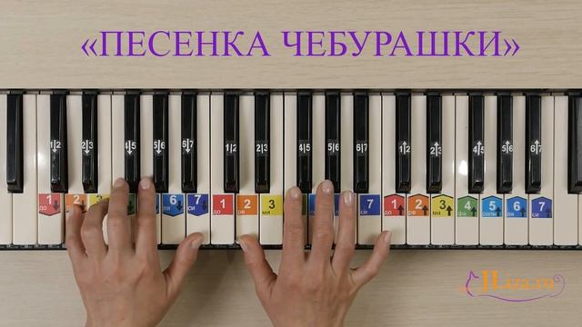 Песенка Чебурашки на пианино с аккордами. Как играть на пианино