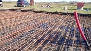 СТРОИМ ДОМ ИЗ ГАЗОБЕТОНА. Фундамент монолитная плита. Армирование.
