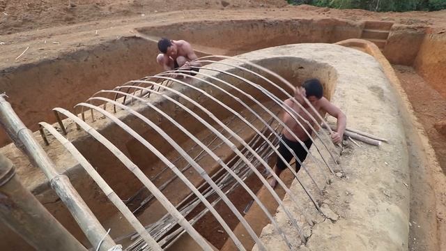 Dig To Build Three Story Boat Villa House & Water Slide Swimming Pool смотреть онлайн