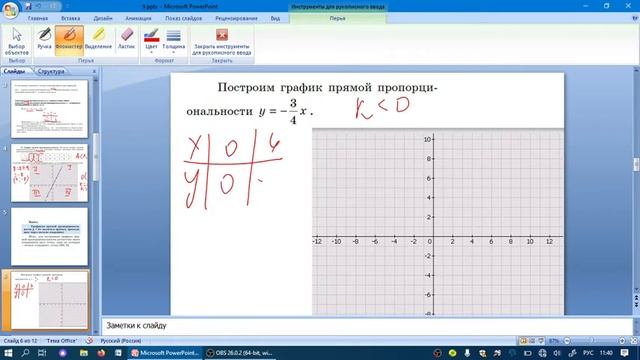 9 5 Прямая пропорциональность и ее график смотреть онлайн