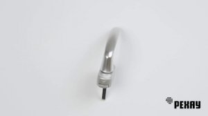 Ручка оконная РЕХАУ FREYA для пластиковых окон, для балконной двери, блокиратор KISI серебро