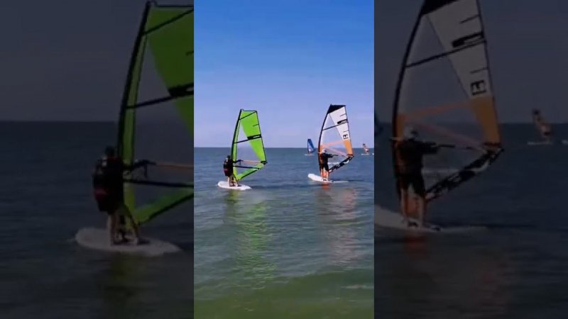 Азовское море. Коса Долгая. Виндсёрфинг /Windsurfing Russia Sea of Azov #мастерhouse #windsurfing