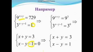 системы показательных уравнений и неравенств