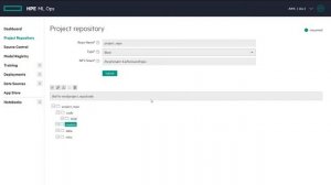 Set Up a Project Repository 5.1- HPE Ezmeral ML Ops