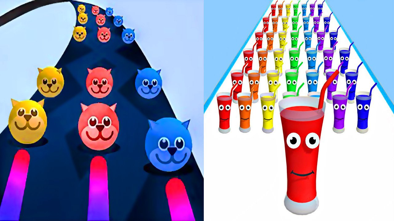 Мобильные игры Color Road и Juice Run прохождение, геймплей и новые уровни для Android и iOS смотреть онлайн