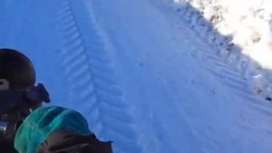 На каракате по снегу!!!
