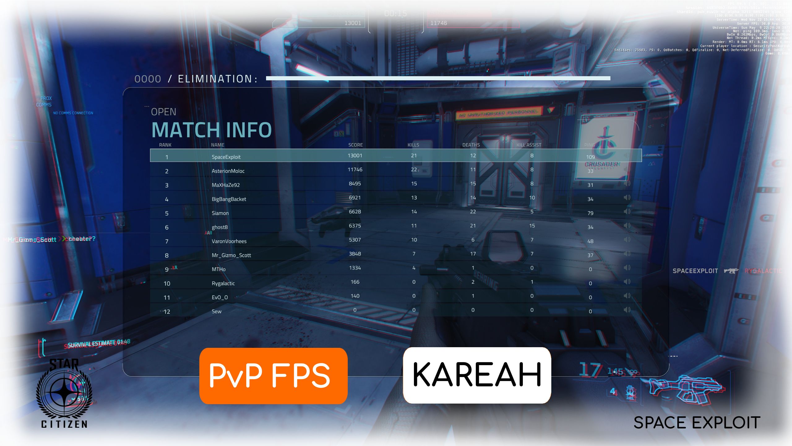 PvP - FPS Arena Kareah - Star Citizen