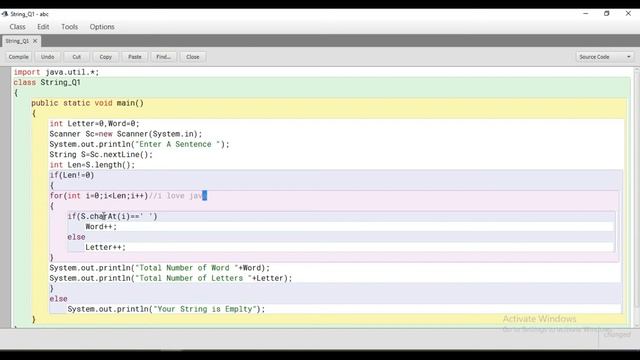 #1 Java String Handling Programs || Find Number of words and Letters present in the Sentence || ICS смотреть онлайн