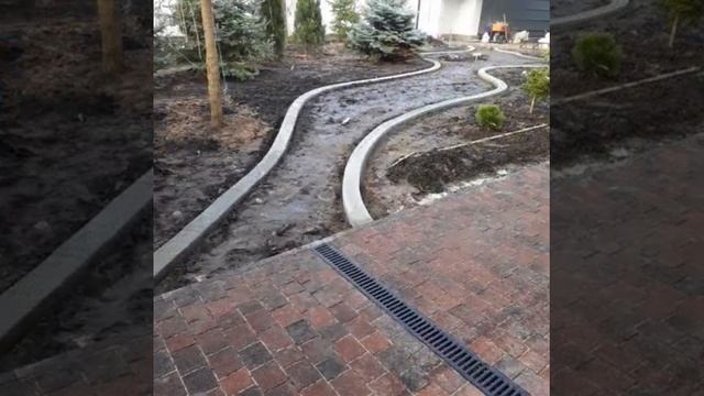 Бордюр ландшафтный из бетона смотреть онлайн