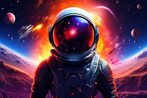 AI Space song - песня хит, клип, музыка написаны с использованием нейросетей