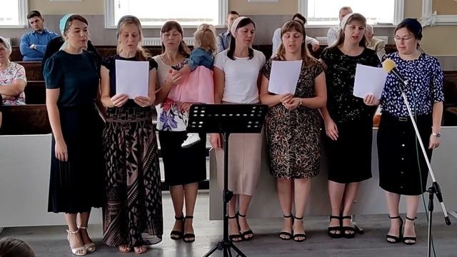 Где-то на свете в угрюмых церквушках 13.08.2023 Церковь ЕХБ Пос.Высокий Пение Сестёр
