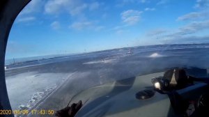 Аэросани Патруль на реке Онега.