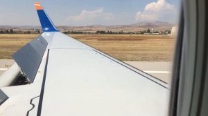 Sun Express 737-800 landing at Ankara Esenboga Airport