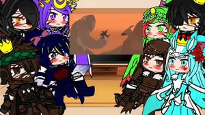 Kaijus reagindo a Godzilla vs Destroyah parte 1/Gacha club\