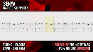 Naruto Shippuden - Senya/Itachi's Theme (OST) Fingerstyle Acoustic Guitar Tab