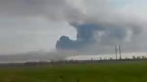 Пожар на Кузьминском полигоне в Ростовской области