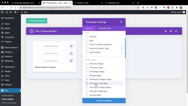 Shop Tabs Module For Divi смотреть онлайн