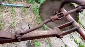 Мотоблок _Добрыня_ с дисковым окучником. Обработка картофеля.