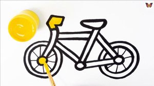 Как нарисовать ВЕЛОСИПЕД /  раскраска ИГРУШЕЧНЫЙ ВЕЛОСИПЕД для детей / Раскраски малышам