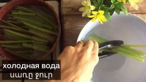 Բազուկի մարինացված ցողուններ /Маринованные свекольные черешки,բազուկի ճյուղերի մարինադ