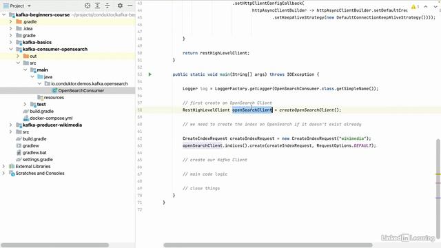 9.6_OpenSearch consumer implementation_ Part 1 - OpenSearch Consumer and Advanced Consumer Configura смотреть онлайн