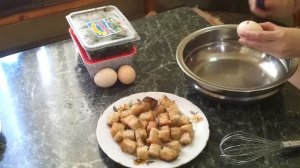 Хлеб в яйце на сковороде. Мощный завтрак! Просто и очень вкусно. рецепты