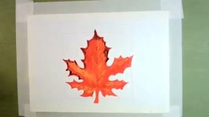 Кленовый лист (Гуашь)