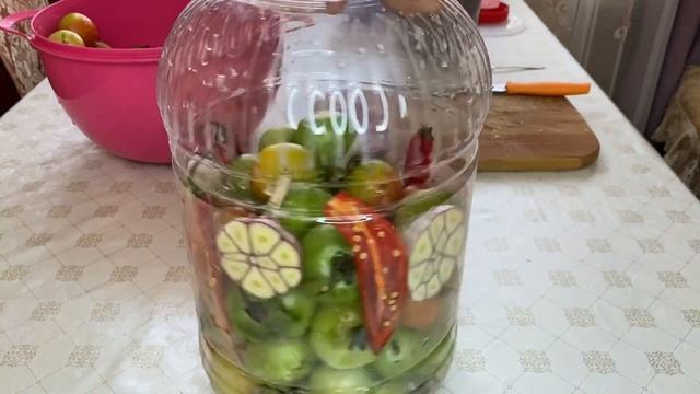 Рецепт зелёных помидоров! Самый простой и легкий рецепт!Как солить зелёные помидоры