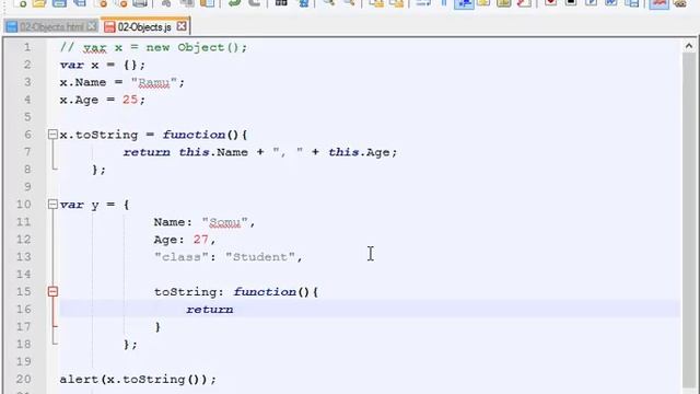 #13 Object Methods in JavaScript language || JavaScript and J Query In Tamil