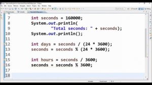 seconds to days in java