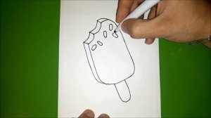 Рисуем МОРОЖЕНОЕ легко, Простой рисунок