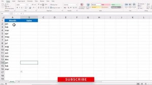 How to Auto Fill the Month Names in Excel | Excel Tutorial in Hindi | @AiHintsHindi