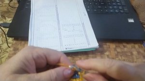 ЖАККАРД ТУНИССКИМ ВЯЗАНИЕМ. ИМЕННАЯ МОЧАЛКА